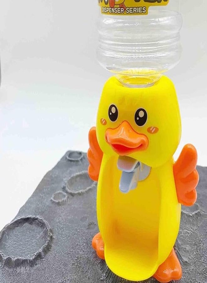 VEDHAK Water Dispenser Toy for Kids, Multi Cartoon Character Drinking Fountain Pumps Water, Juice & Milk Water Dispenser Toy Kids (Duck) - Image 2